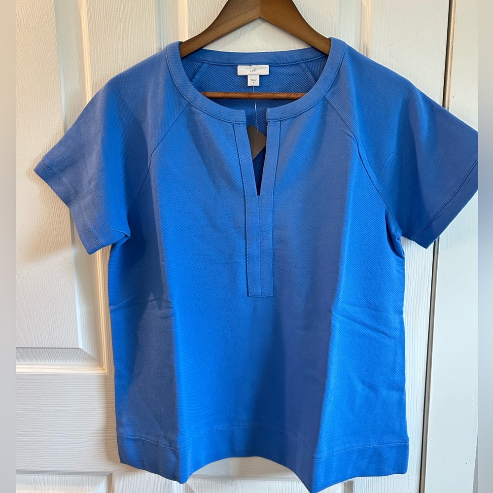 NWT J. Jill Vibrant Blue Blouse